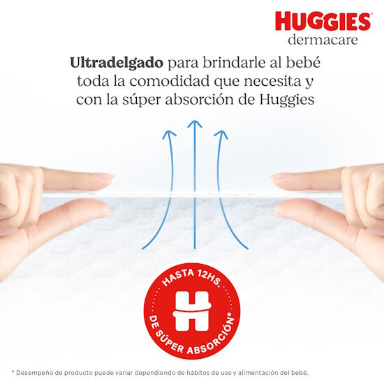 Pañales Huggies Dermacare Talla P, 68 uds