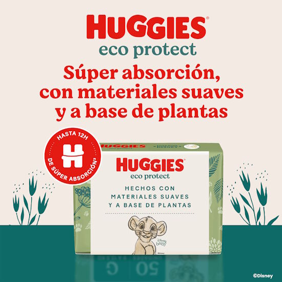 Pañales Huggies Eco Protect Talla XXG, 40uds