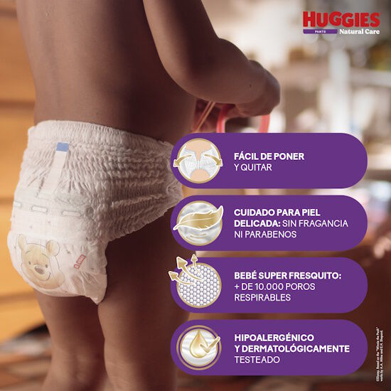 Pañales Huggies Natural Care Pants Etapa 6/XXXG 44U