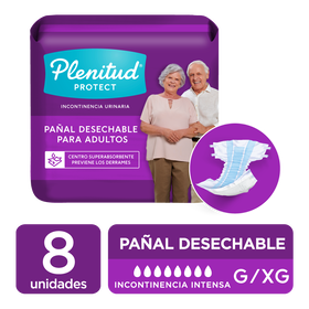 Pañales para Adulto Plenitud Protect G/XG 8uds