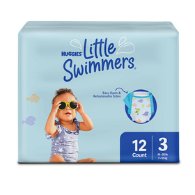 Pañales Huggies Little Swimmers Talla P, 12 uds