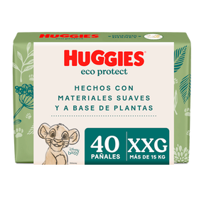 Pañales Huggies Eco Protect Talla XXG, 40uds