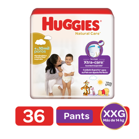 Pañales Huggies Natural Care Pants 5/XXG 36U