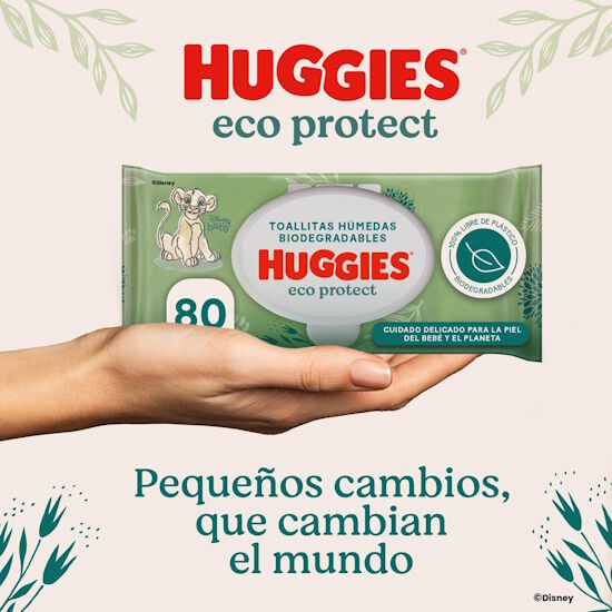 Toallitas Húmedas Huggies Eco Protect, 80 uds