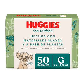 Pañales Huggies Eco Protect Talla G,50 uds