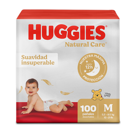 Pañales Huggies Natural Care M, 100uds