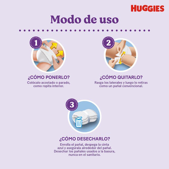 Pañales Huggies Natural Care Pants Etapa 6/XXXG 44U