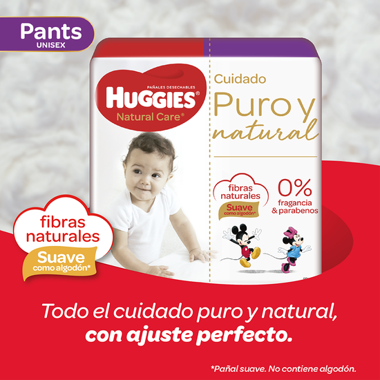 Pantanloncitos Huggies Natural Care G, 70uds